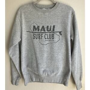 Maui Surf Club Men's Size Small Sweatshirt Vacation Hawaii - Printed in the USA